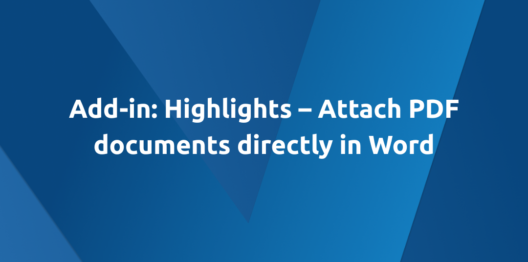 Attach auditor statements as PDF in your Word report